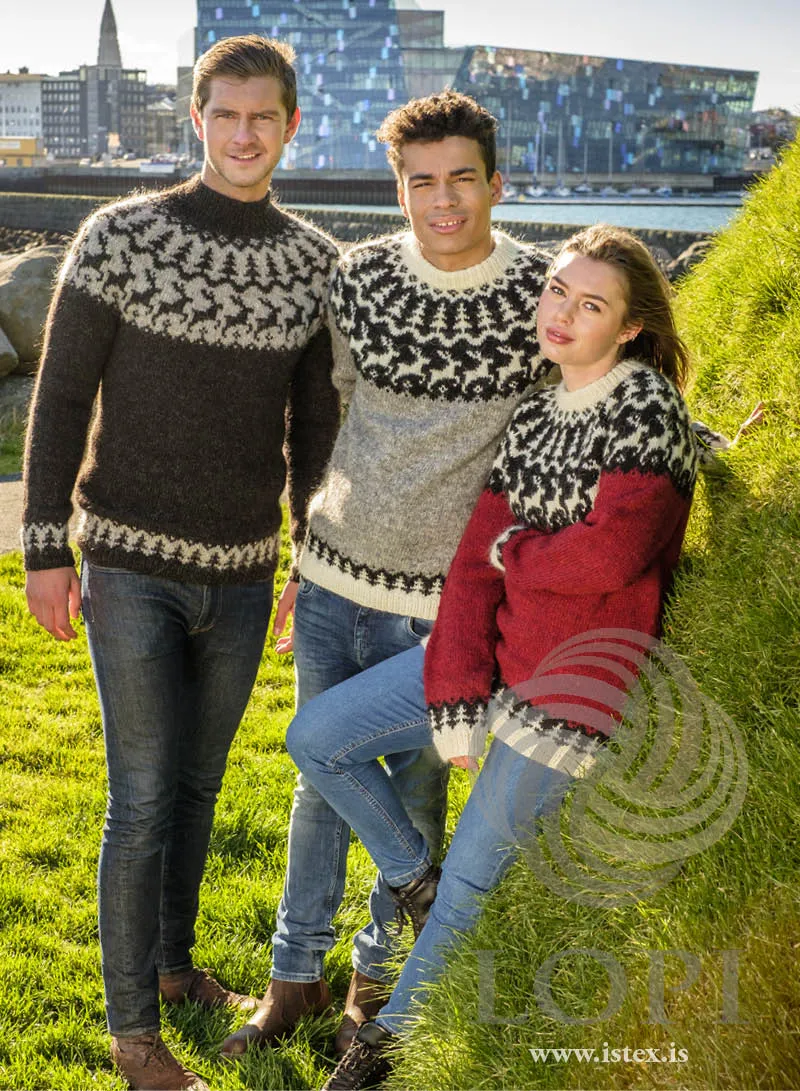 Reindeer Grey Christmas Wool sweater - Knitting Kit