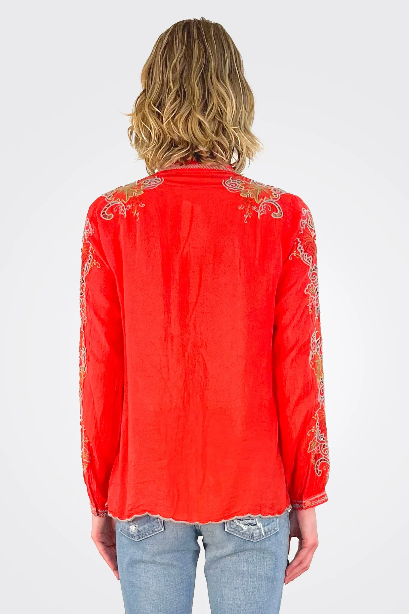 Ruelle Blouse - Red