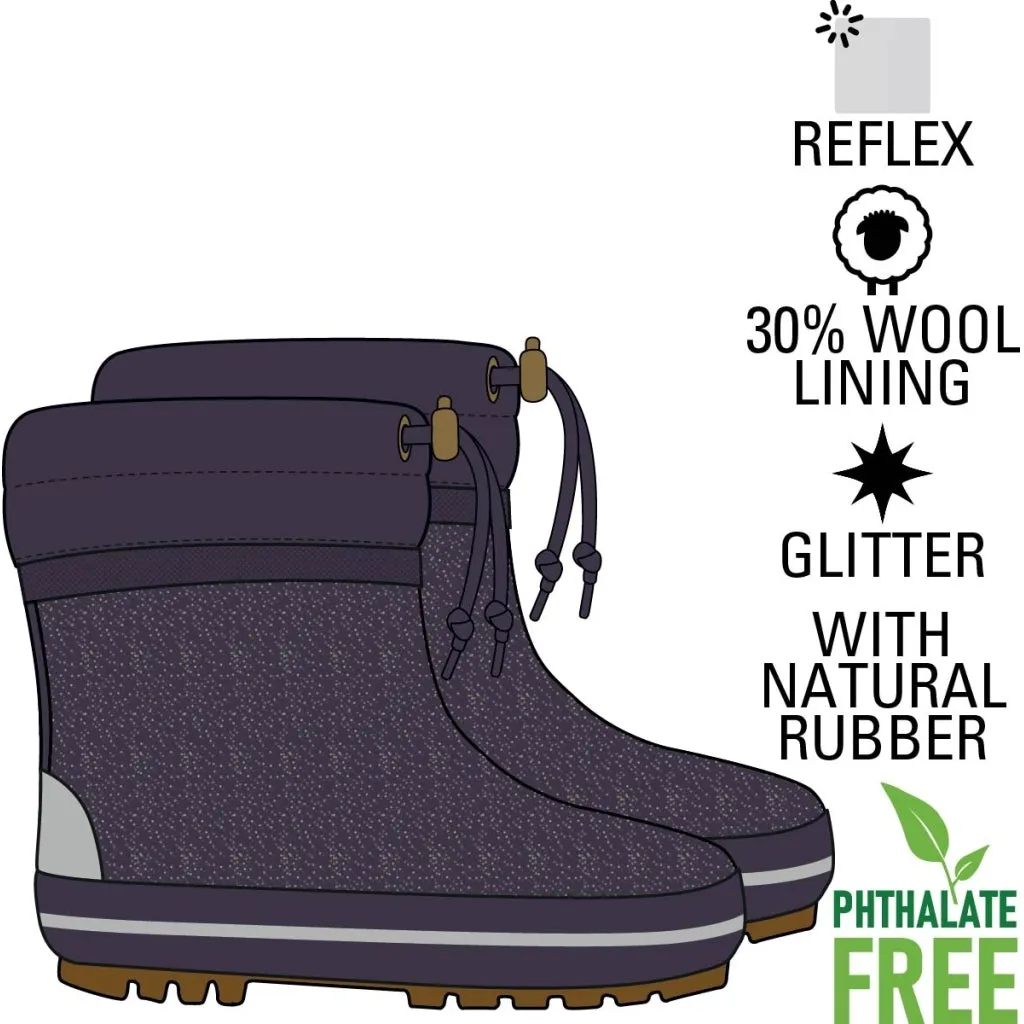 Short Winter Wellies - Glitter