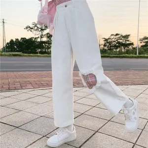 Silvie - Wide corduroy pants with sweet look