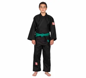 Single Weave Judo Gi Black