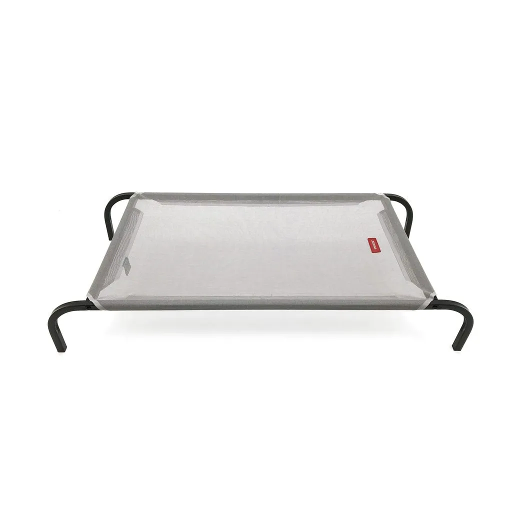 Snooza Flea-Free Grey and Black Flat Packed Raised Dog Bed Extra Large