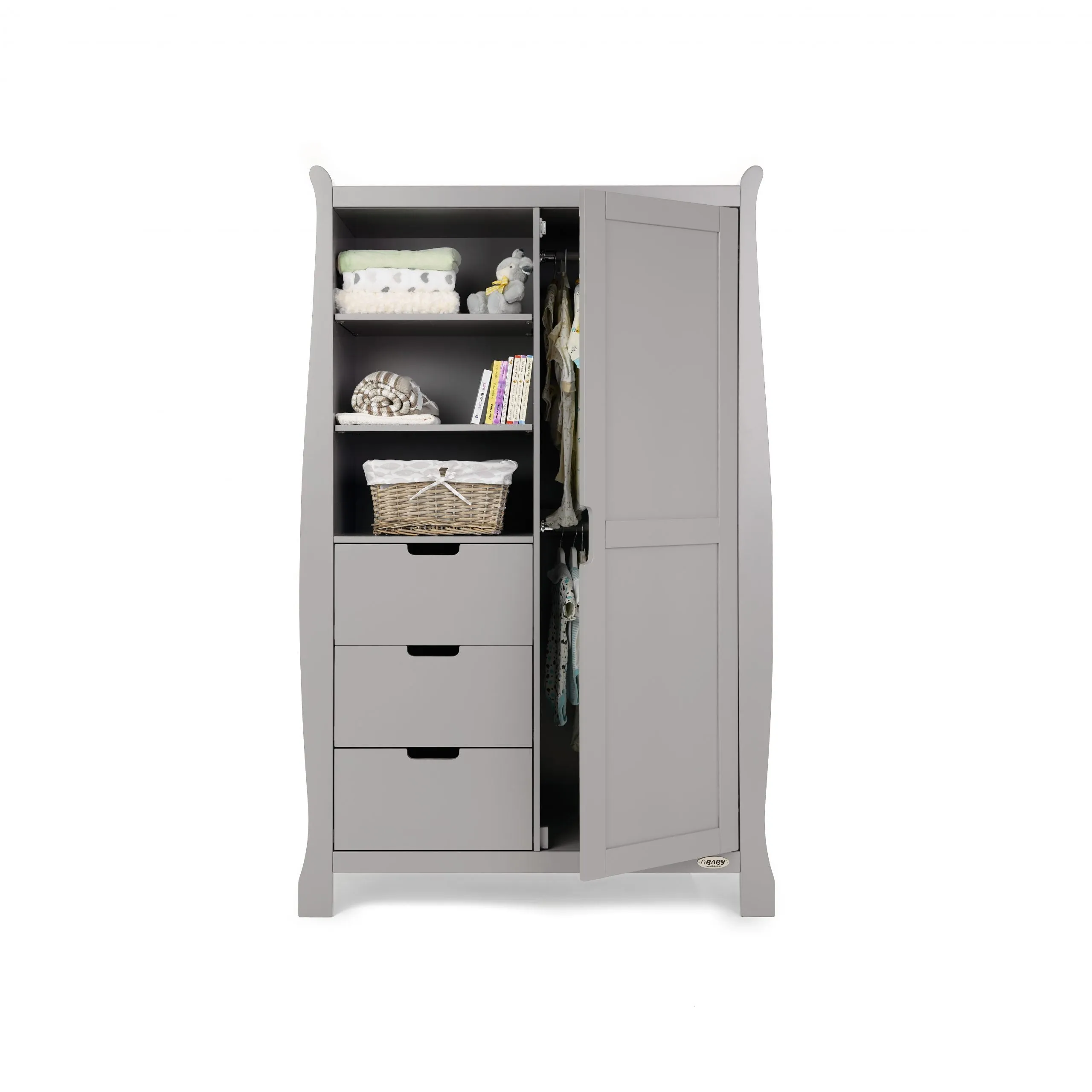 Stamford Classic 7 Piece Nursery Room Set - Warm Grey