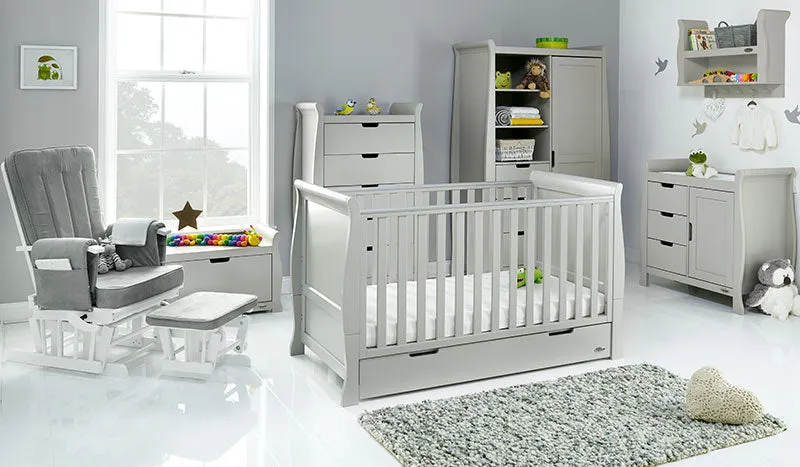 Stamford Classic 7 Piece Nursery Room Set - Warm Grey