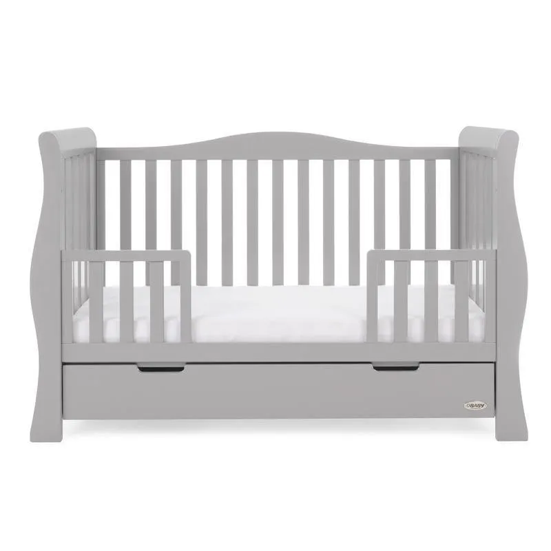 Stamford Luxe Cot Bed - Warm Grey