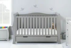 Stamford Luxe Cot Bed - Warm Grey