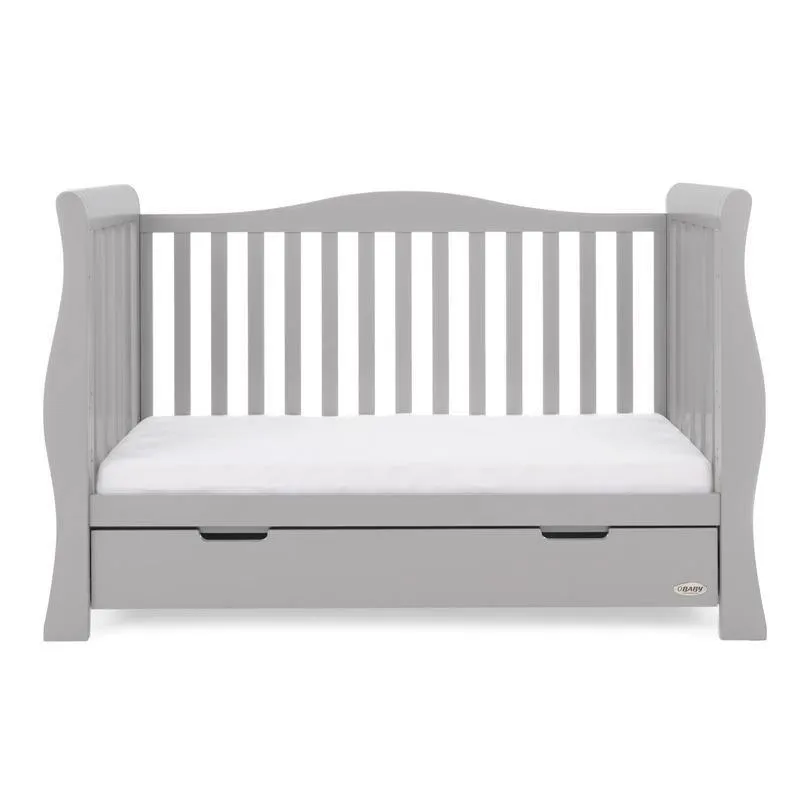 Stamford Luxe Cot Bed - Warm Grey