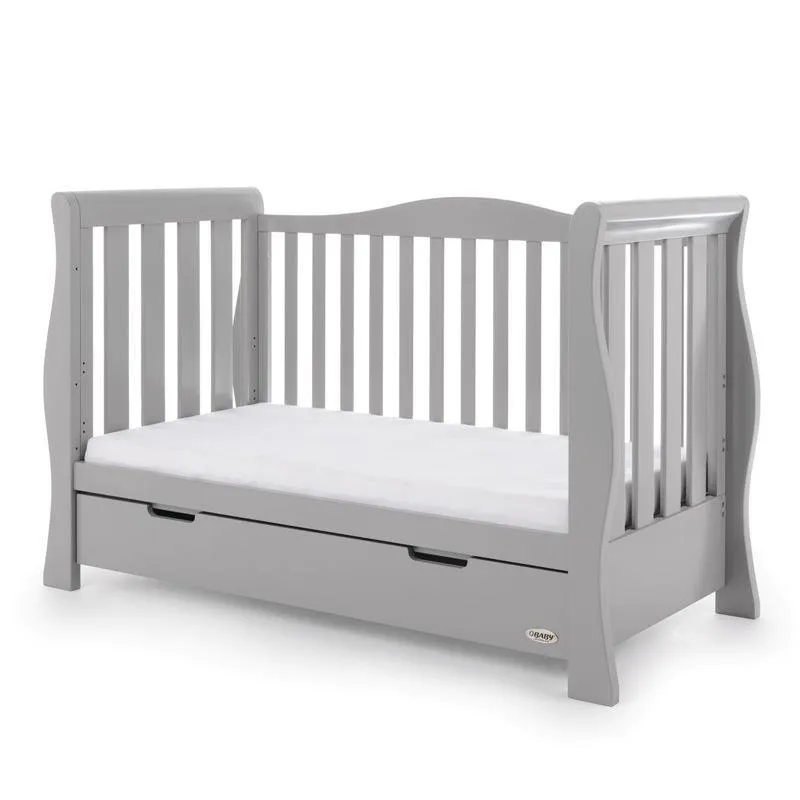 Stamford Luxe Cot Bed - Warm Grey