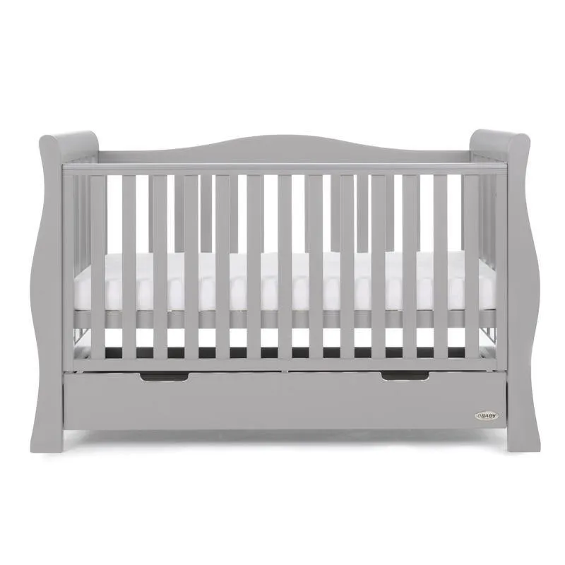 Stamford Luxe Cot Bed - Warm Grey