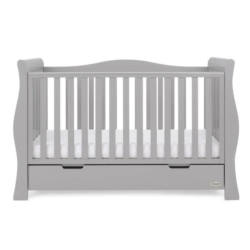 Stamford Luxe Cot Bed - Warm Grey