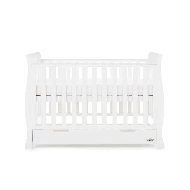 Stamford Mini Sleigh 3 Piece Nursery Room Set - White