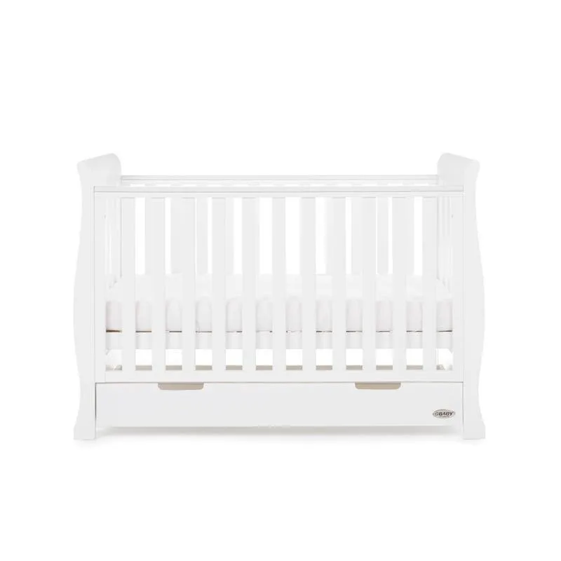 Stamford Mini Sleigh 3 Piece Nursery Room Set - White