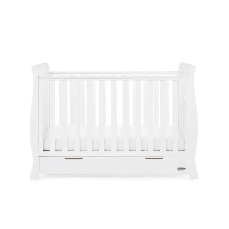 Stamford Mini Sleigh 3 Piece Nursery Room Set - White