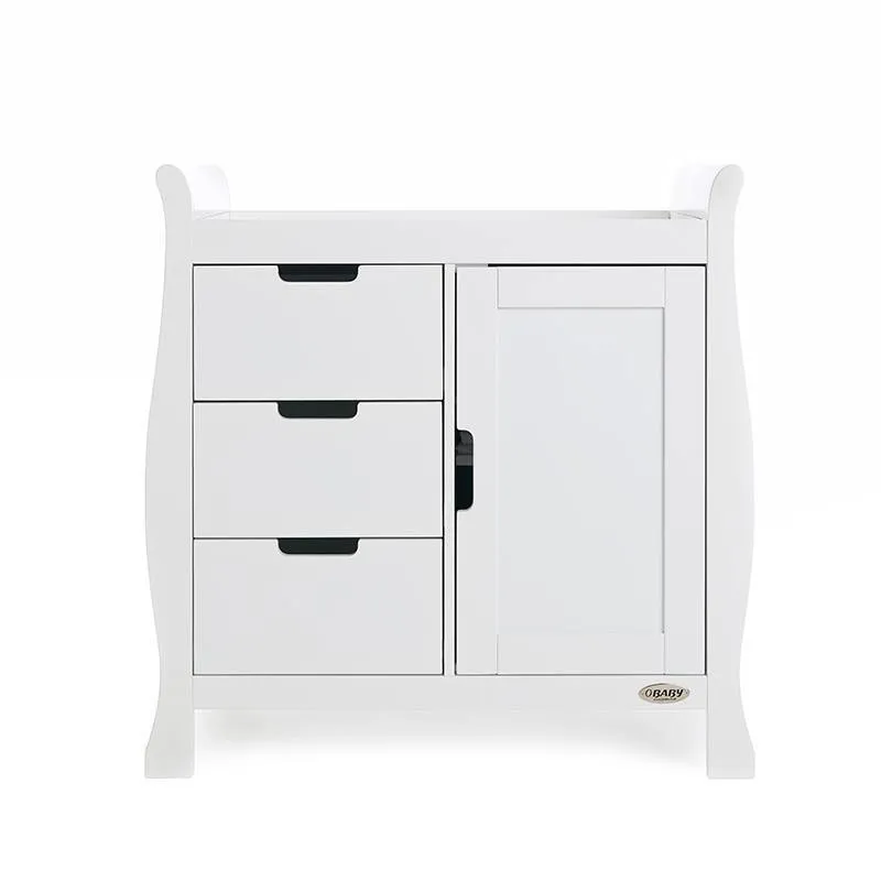 Stamford Mini Sleigh 3 Piece Nursery Room Set - White