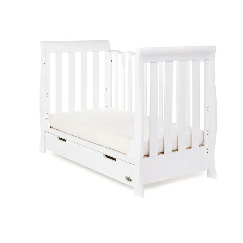 Stamford Mini Sleigh 3 Piece Nursery Room Set - White