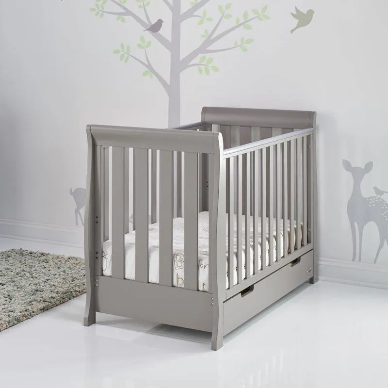 Stamford Mini Sleigh 3 Piece Nursery Room Set - White