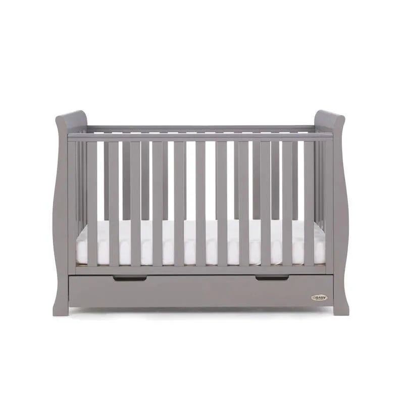 Stamford Mini Sleigh Cot Bed - Taupe Grey