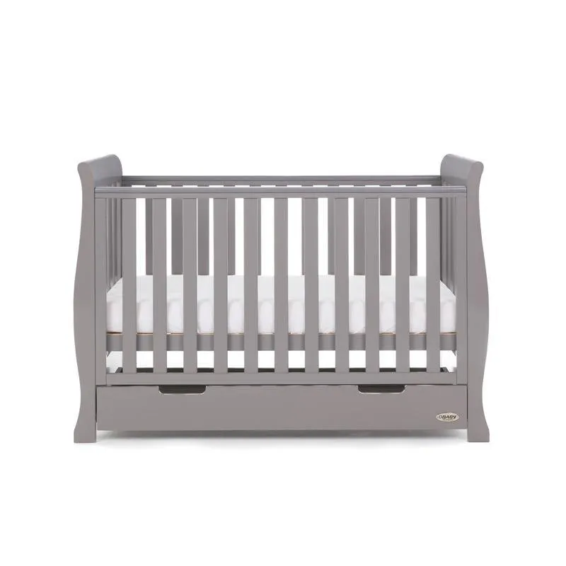 Stamford Mini Sleigh Cot Bed - Taupe Grey