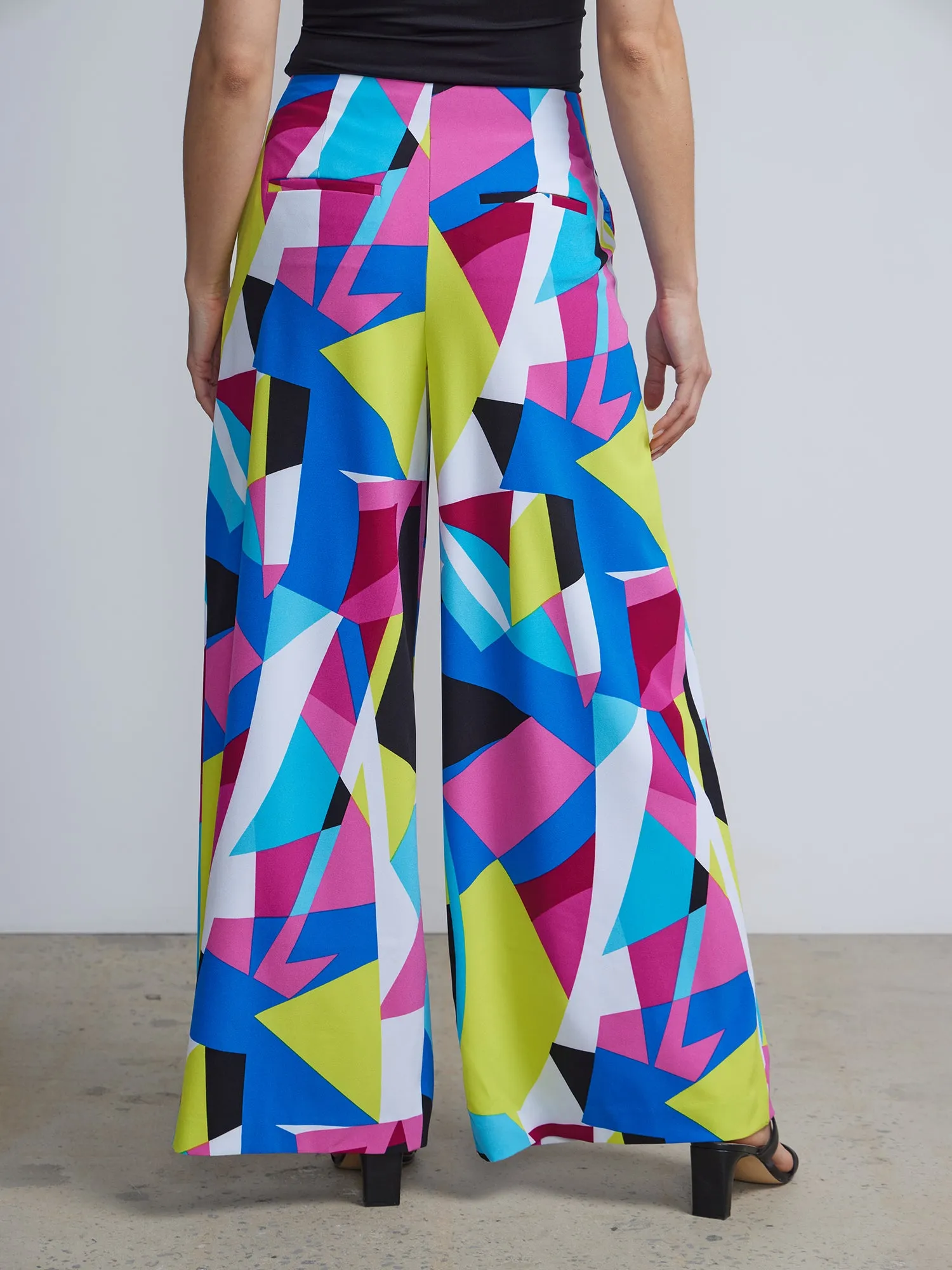 Tall Geometric-Print Ultra Wide-Leg Pant