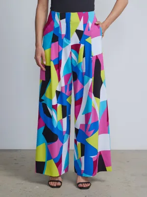 Tall Geometric-Print Ultra Wide-Leg Pant