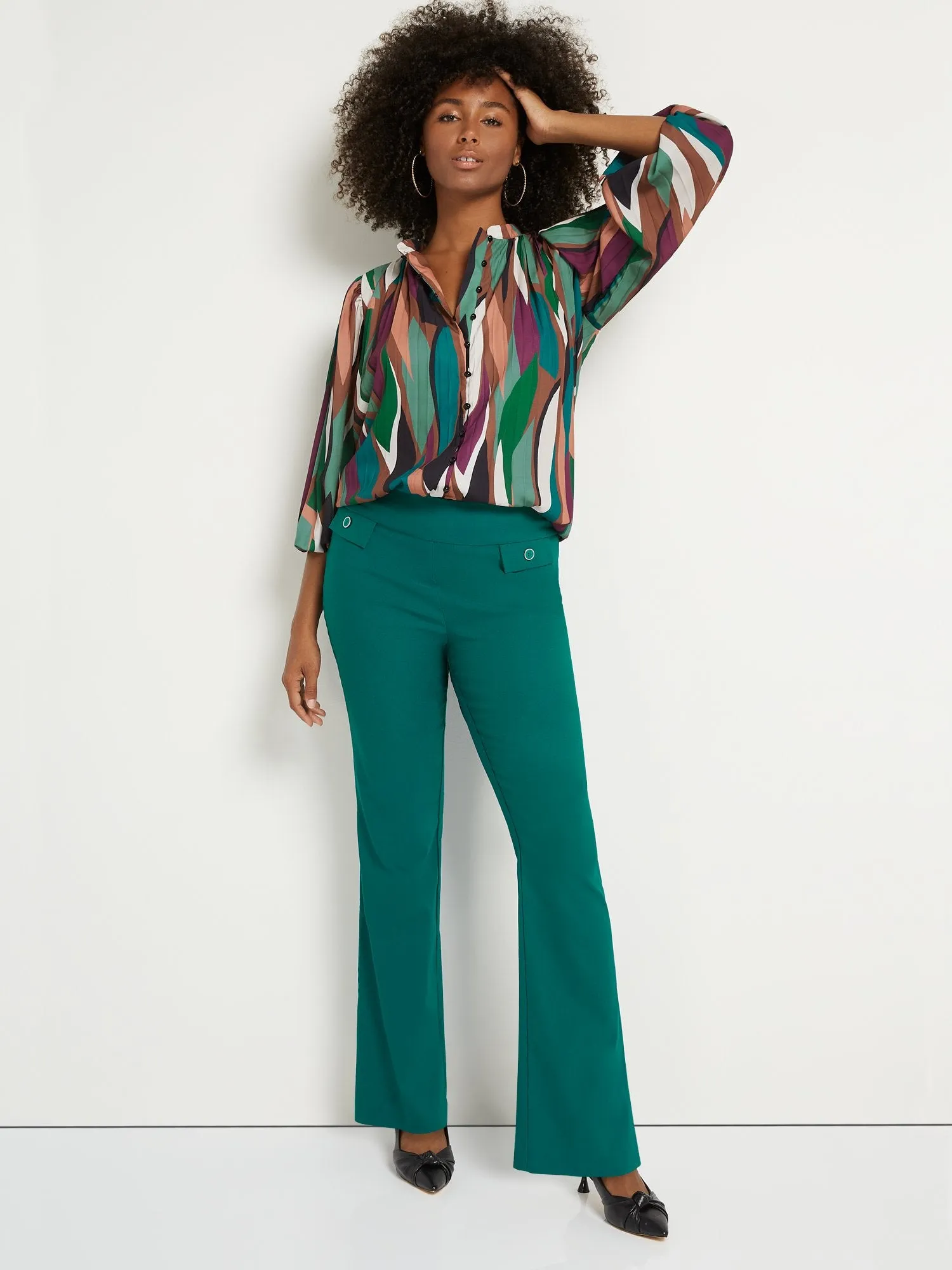 Tall Whitney High-Waisted Pull-On Bootcut Pant