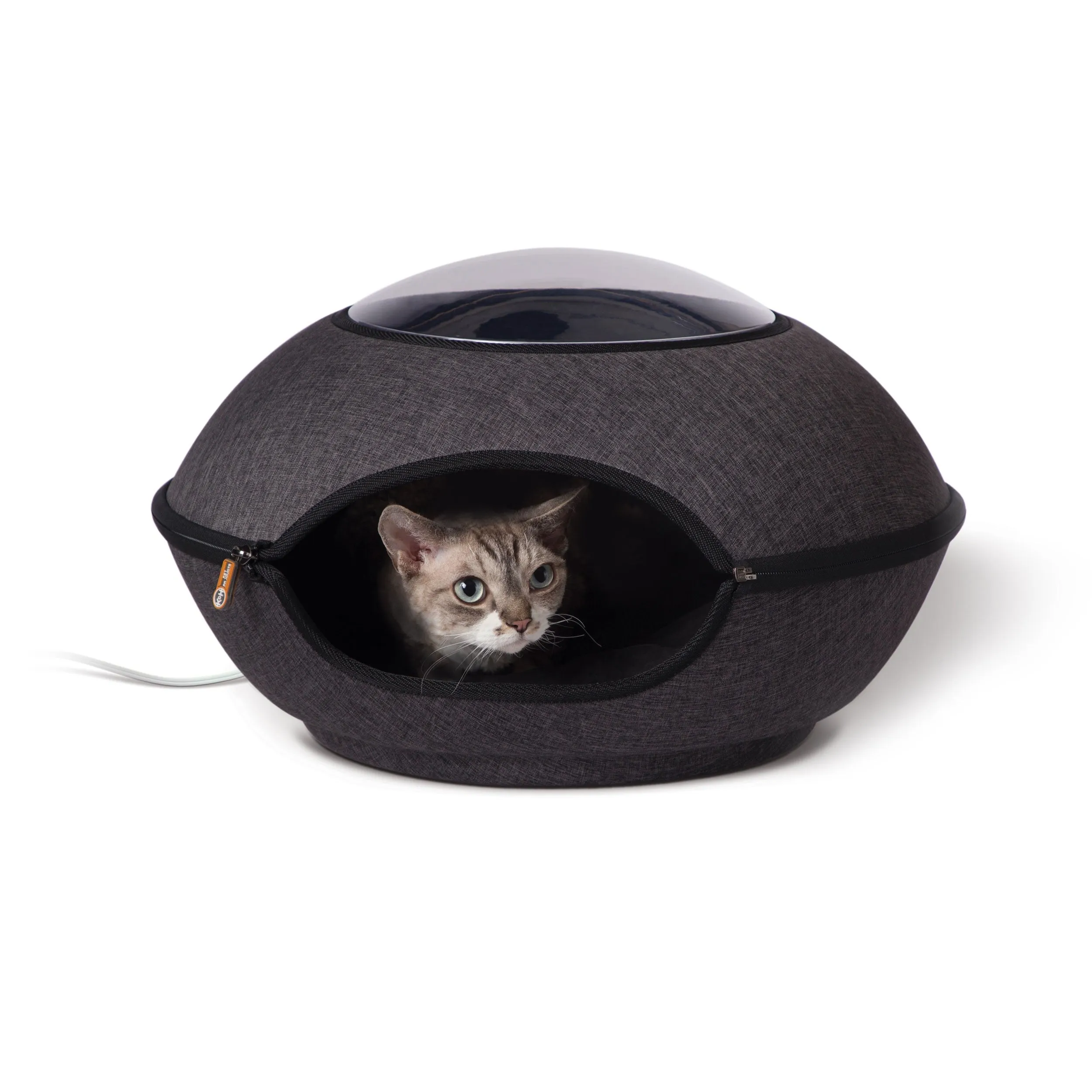 Thermo-Lookout Cat Pod - Gray/Black Trim