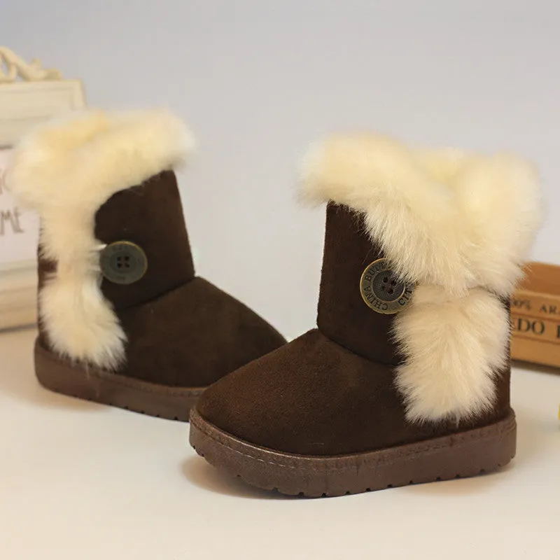 Thick Warm Winter Boots Suede - Free Shipping to N.A.