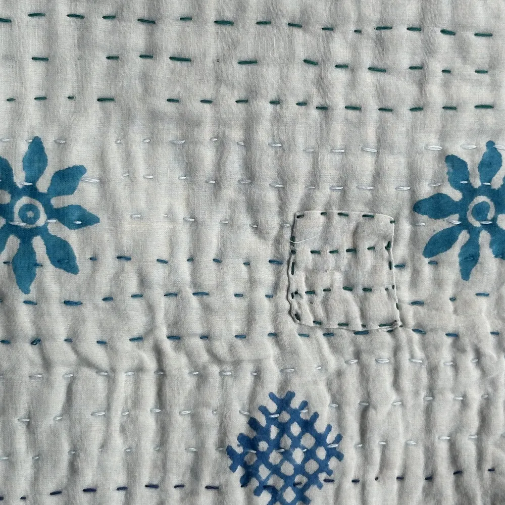 Vintage Sari Double Bedcover (10JF07)