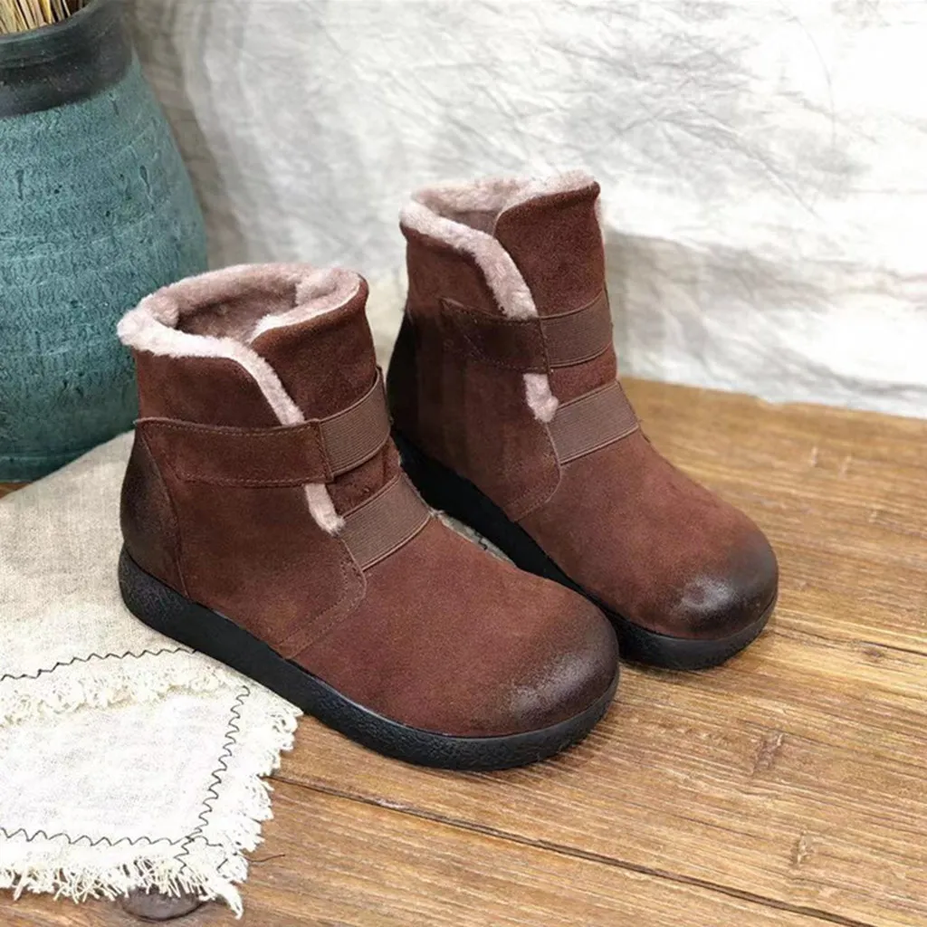 Winter Warm Leather Women's Short Boots | Gift Shoes