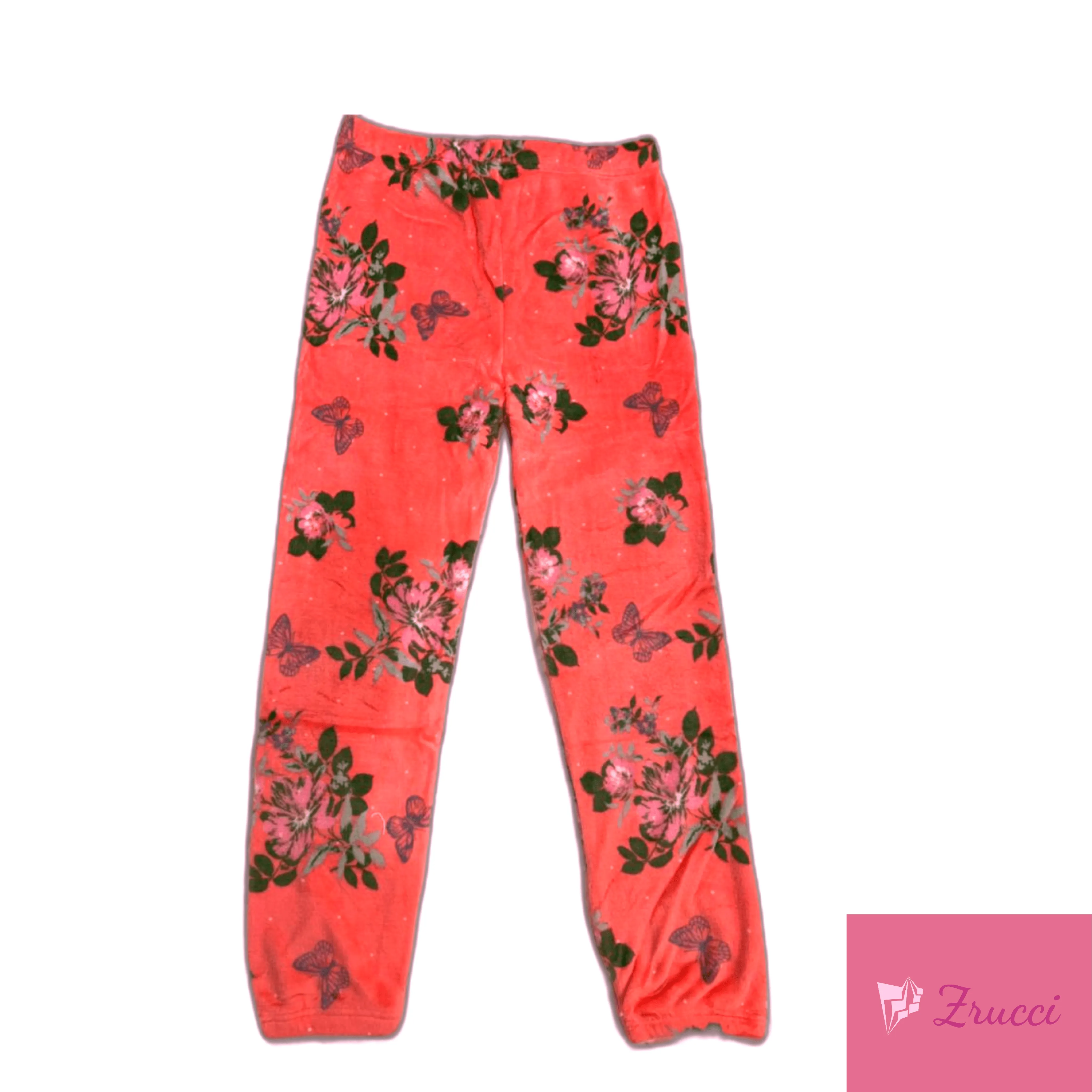 Women's Flower Ultra Plush Stretchy Cozy Pajama/Lounge Pants (Multiple Sizes and Colors)