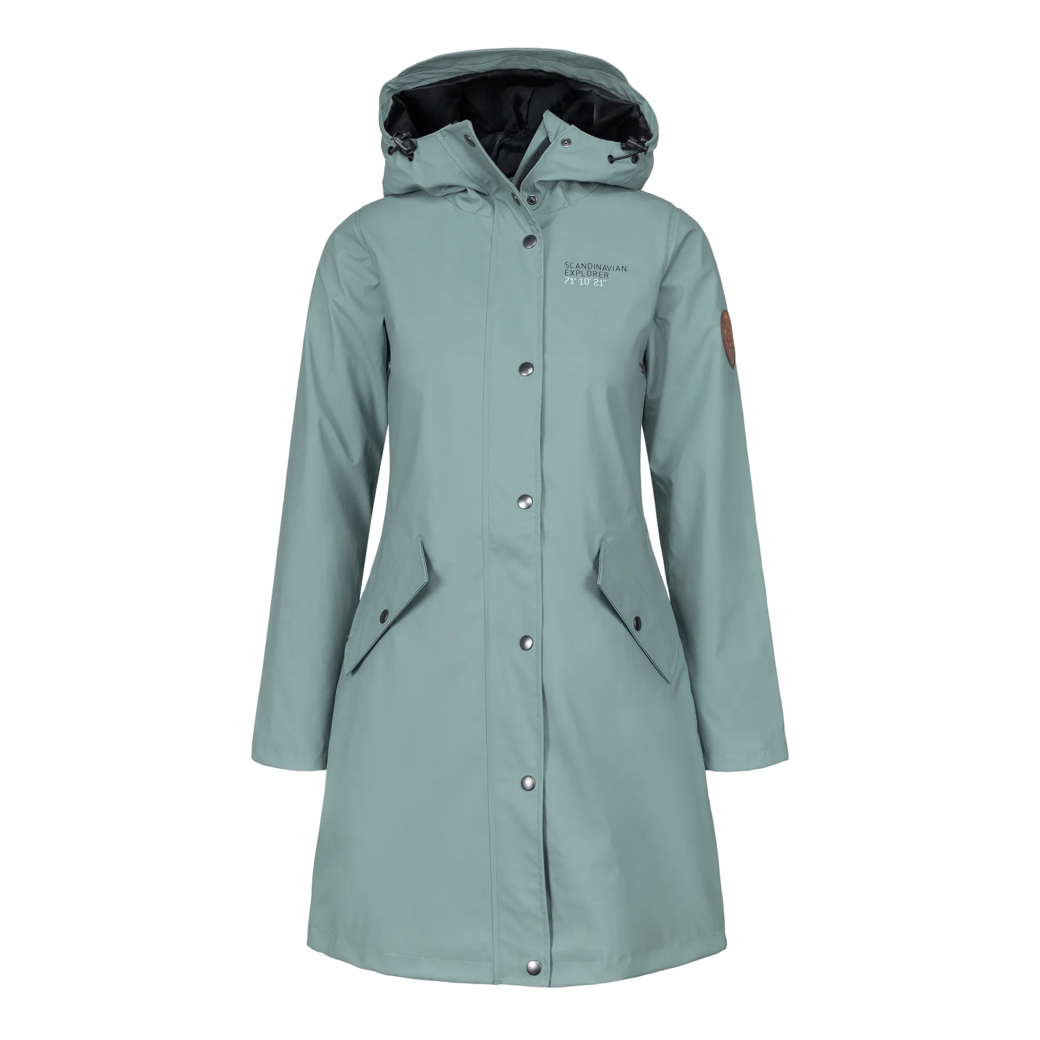 Women's Scandinavian Raincoat - Light Green