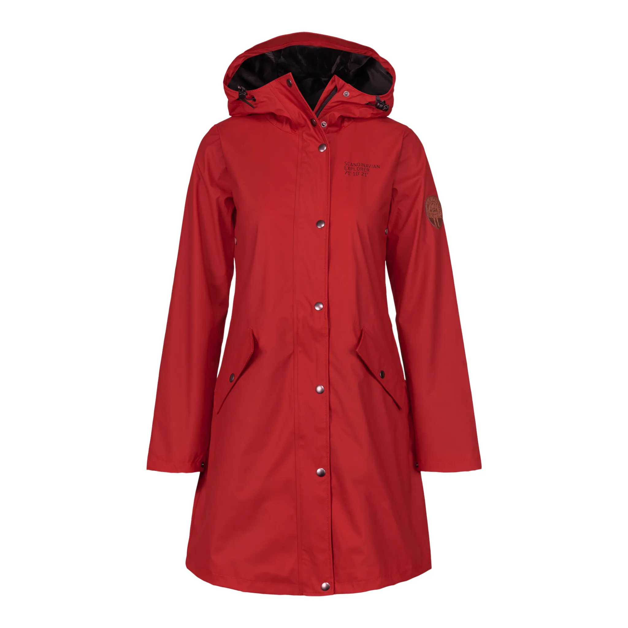 Women's Scandinavian Raincoat - Red