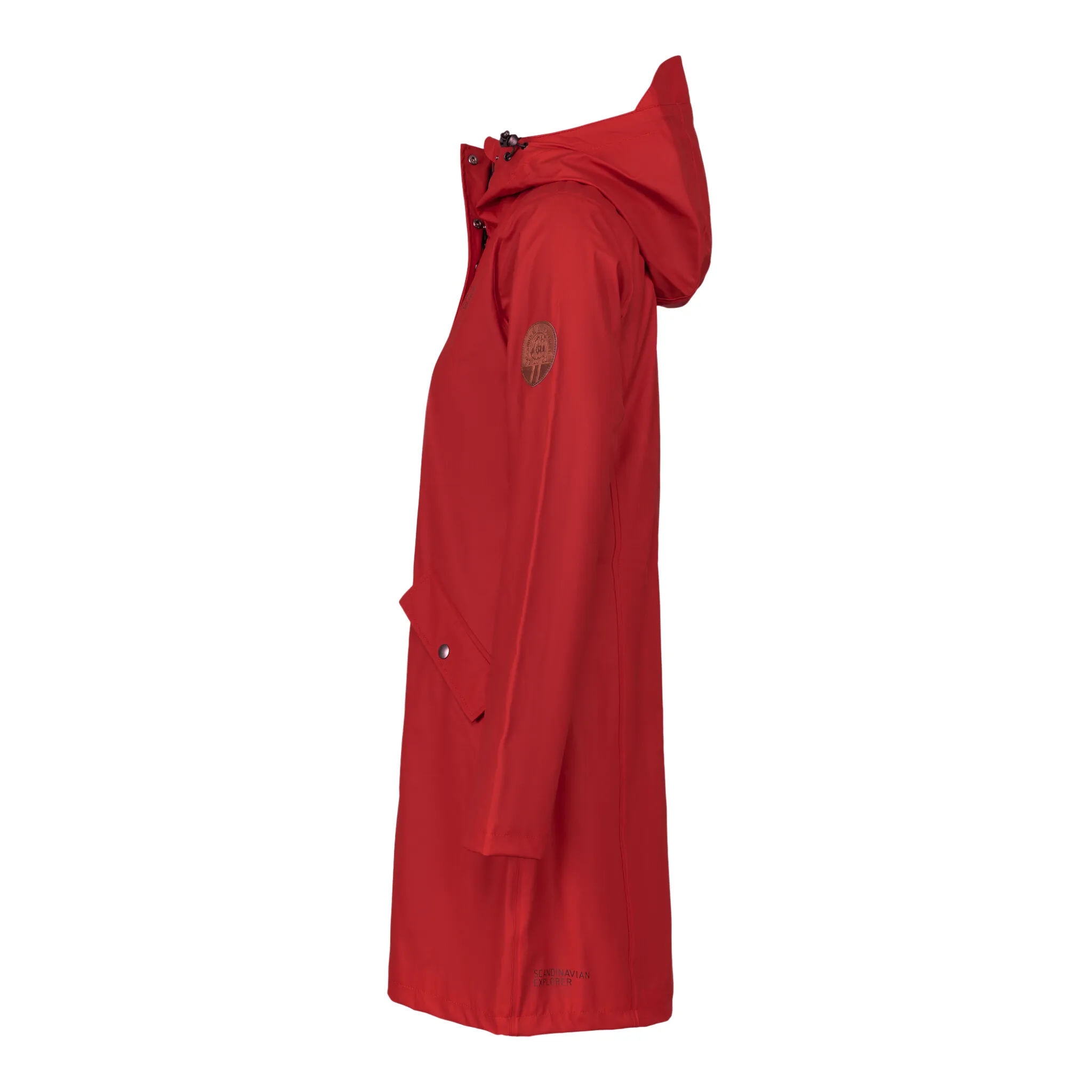 Women's Scandinavian Raincoat - Red